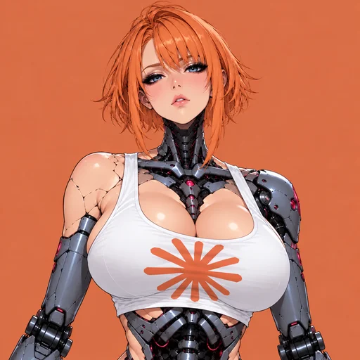 $ANT logo: orange-haired android